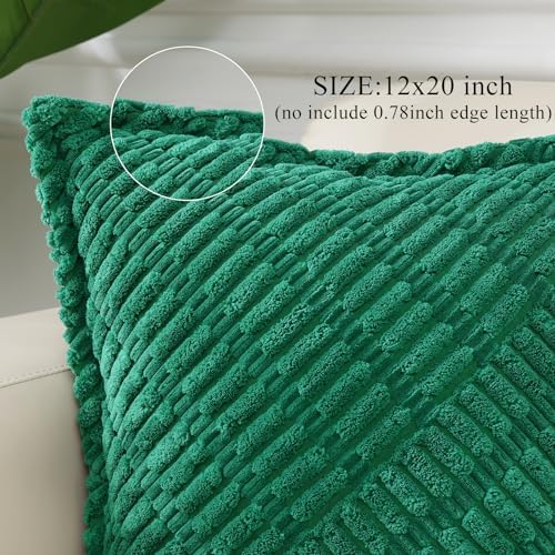 decorUhome Decorative Green Throw Pillow Covers Set of 2