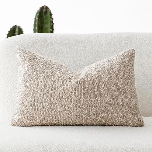 Foindtower Textured Boucle Throw Pillow Cover - Cozy Elite