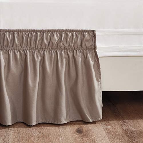MEILA QueenKing Bed Skirt Tailored Drop Smooth Fabric Easy to Install
