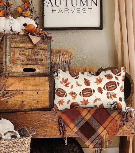 4TH Emotion Autumn Shapes Lumbar Pillow Covers 12x20inch
