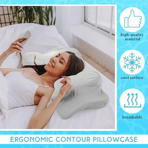 Hahafelt Cooling Cervical Pillowcase Perfect Support for Neck