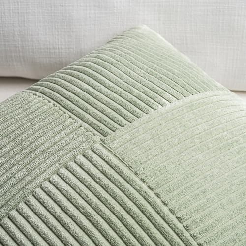 Fancy Homi Boho Long Lumbar Pillow Cover - Sage Green - Rustic Farmhouse Style