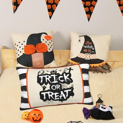 FJTP Halloween 12x20 Lumbar Pillow Cover