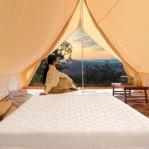 HOMBYS Air Mattress Pad Queen Size Soft Breathable Noiseless Sleep Solution