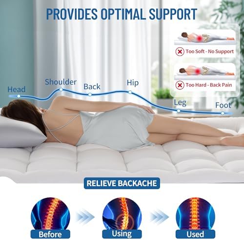 Cooling Memory Foam Toppers for King Mattress