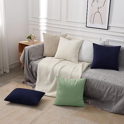 Cikary Dark Green Throw Pillow Covers Set of 2 12x20