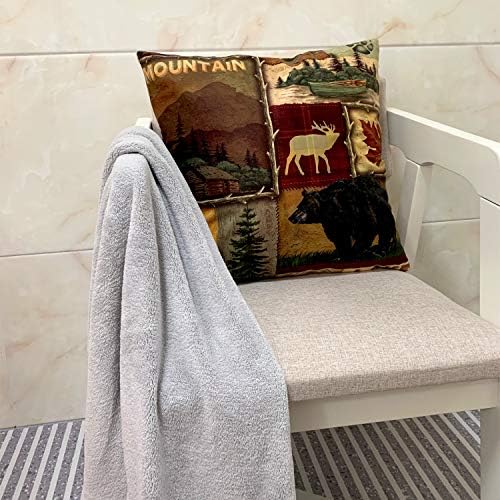 Set of 2 Square 18x18 Inch Throw Pillow Covers