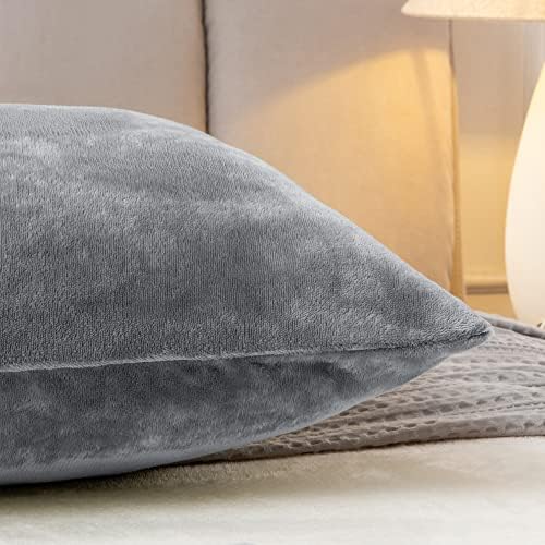 BEDELITE Body Pillow Cover with Zipper Closure Gray