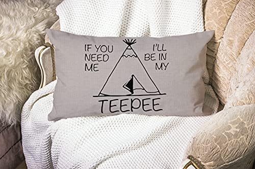 Smooffly Throw Pillow Case 12x20 Inches Cotton Linen Decorative