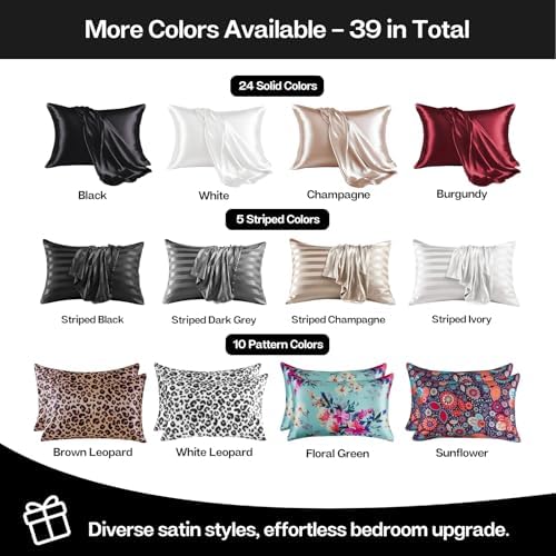 Soothing SATIN Body Pillow Cover for Enhancing Hair and Skin