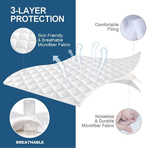 Queen Mattress Pad - Soft Breathable and Noiseless Bedding for Queen Air Mattress