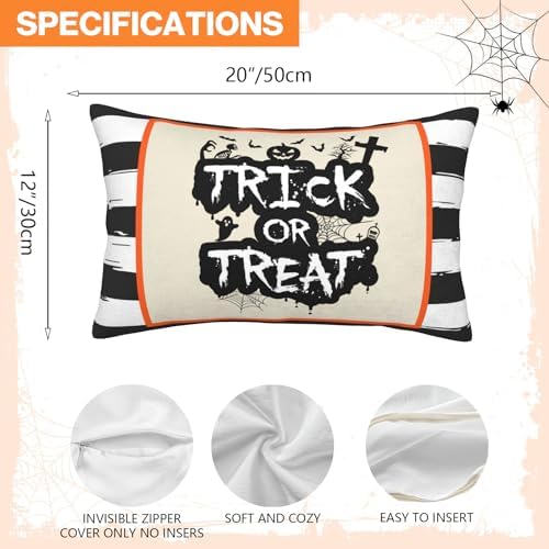 FJTP Halloween 12x20 Lumbar Pillow Cover