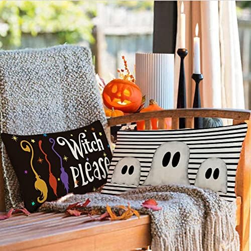 GEEORY Halloween Pillow Cover 12x20