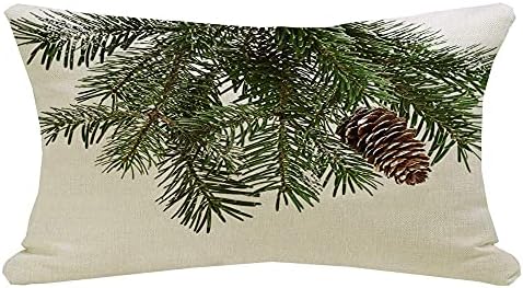 Eco-Style Winter Pinecone Throw Pillow Case