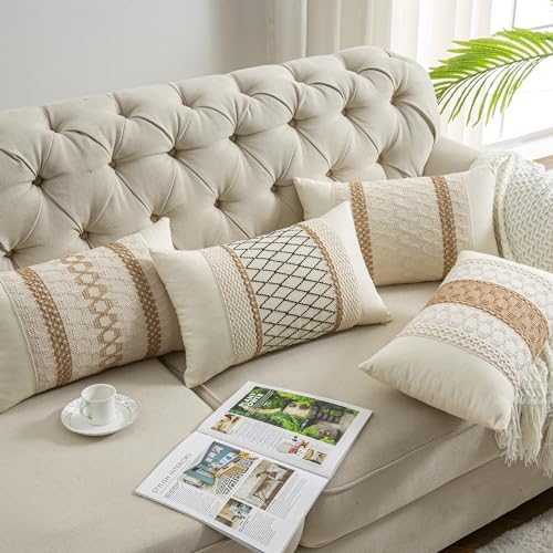 Elegant Lumbar Pillow Cover 12x20 Inch for Losing Bulges 1 Piece