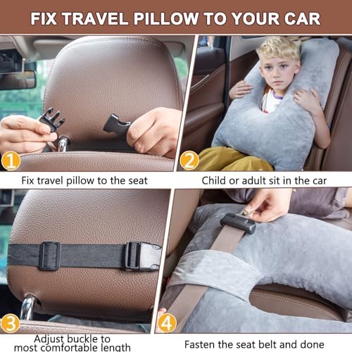 The MIDDLE One Travel Pillow for Kids and Adults
