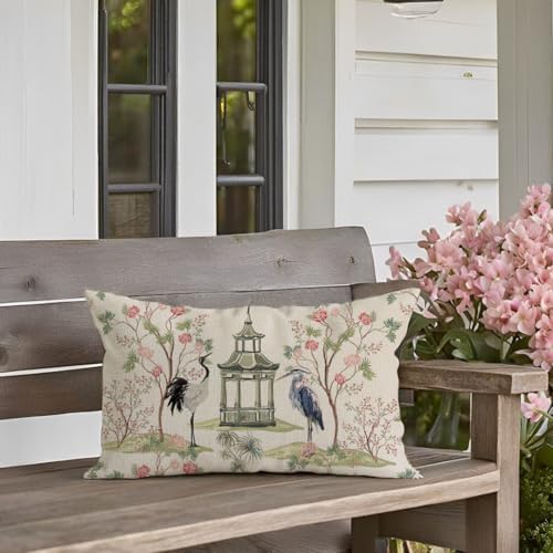 Pandicorn ChinoiserieThrow Pillow Covers 12x20 inch