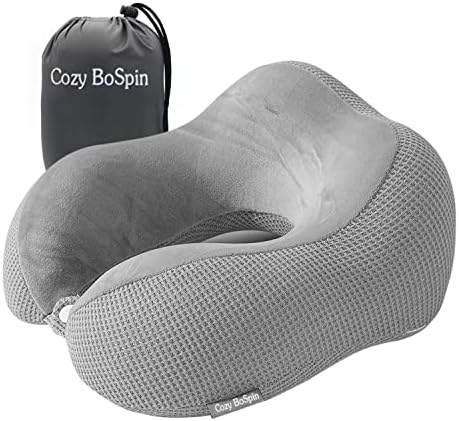 Cozy BoSpin Travel Pillow - Neck Pillow for Camping Travel