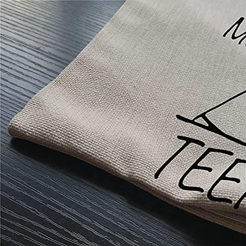 Smooffly Throw Pillow Case 12x20 Inches Cotton Linen Decorative
