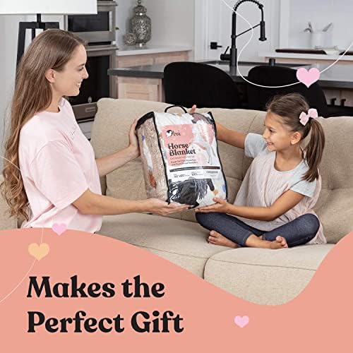 OBSI Soft Horse Blanket for Girls