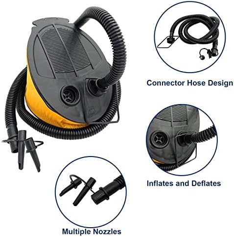 Durable Inflatable Pump YellowBlack