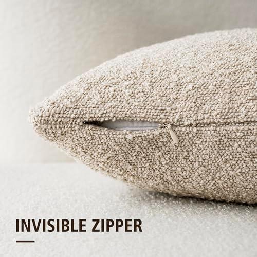 Foindtower Textured Boucle Throw Pillow Cover - Cozy Elite