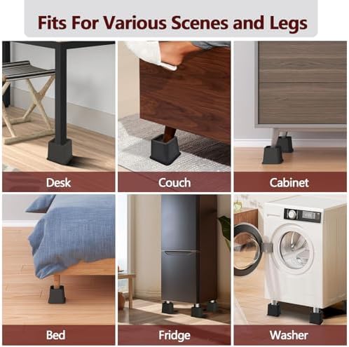 Demiwise Adjustable Bed Risers - Elevation Options for Beds couches tables chairs