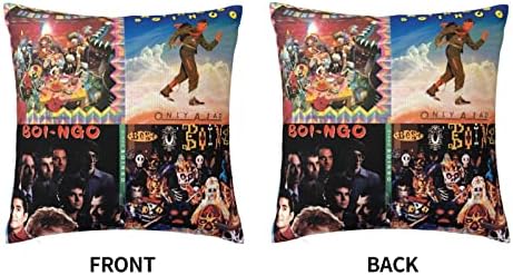 Premium 18x18 Throw Pillow Covers for Oingo Singer Boingo Band Bed Pillows