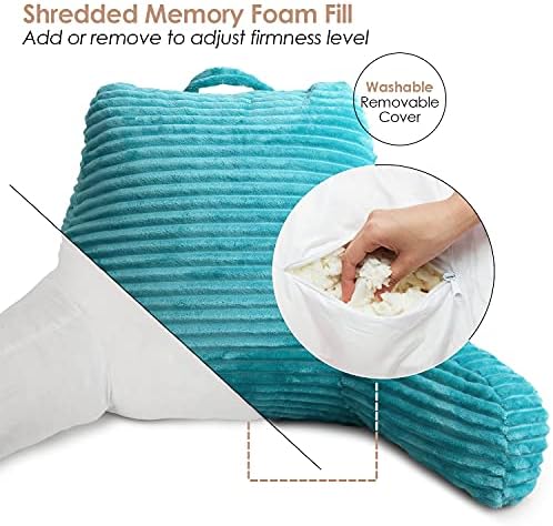 Clara Clark Teal Reading Pillow for Kids