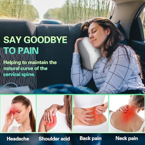 Memory Foam Camping Pillow with Neck Support