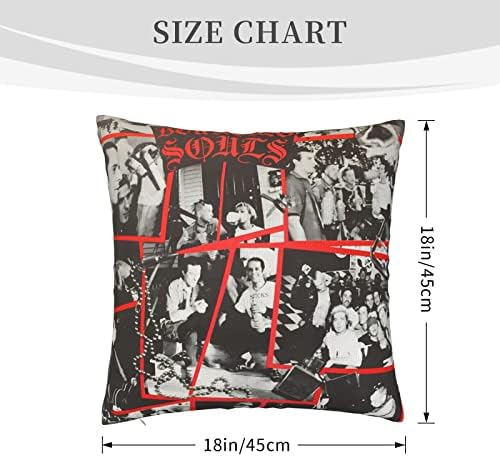 18x18 Throw Pillow Covers Bouncing Rock Souls Band