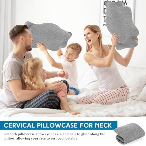 HunnmingRe cervical pillow caseQueen Memory Foam Pillow Case