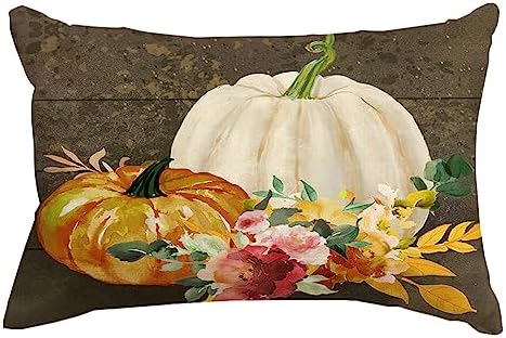 12x20inch - Pumpkins for Fall - Soft Decorative Throw Pillow