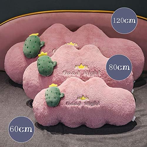 RUYII Stuffed Cloud Bed Pillow Pink - 120x55cm