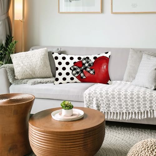 Valentines Day Heart Throw Pillow Cover for Home Decor