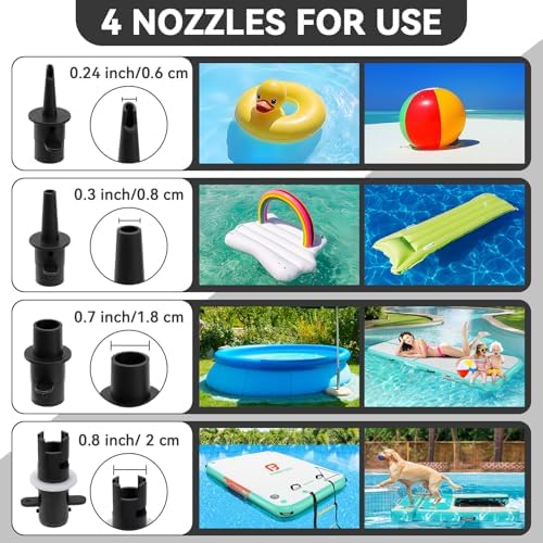 LCD 600W Air Pump for Inflatable Mattress and More