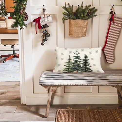 Winter Snowflake Throw Pillow Cover Perfect for Sofa Living Room