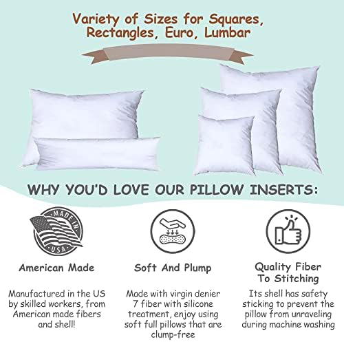 Pillowflex Synthetic Down Pillow Insert - Ultra Soft 12x40