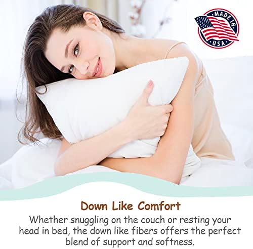 Pillowflex Synthetic Down Pillow Insert - Ultra Soft 12x40
