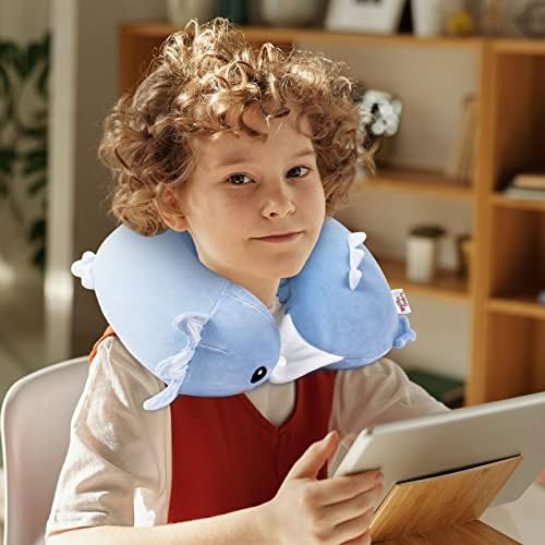Niuniu Daddy Axolotl Travel Neck Pillow for Kids and Adults