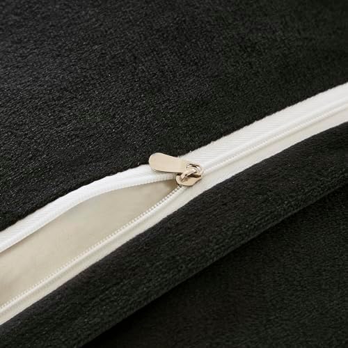 JAUXIO Fluffy Faux Fur Body Pillow Cover