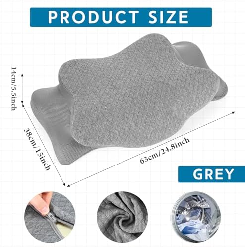 HunnmingRe cervical pillow caseQueen Memory Foam Pillow Case