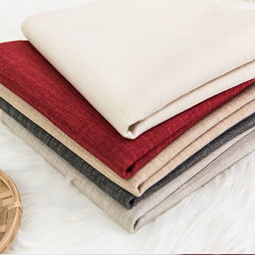 Jeanerlor Home Set of 2 Faux Linen Throw Pillow Covers 12x20 Inch