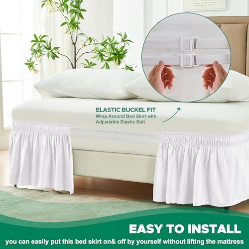 Biscayne Bay Wrap Around Bed Skirt Twin Twin XL 16 Drop