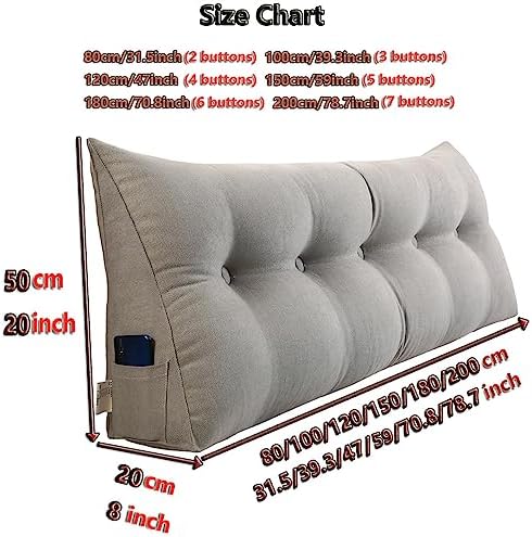 Luxurious Reading Pillow for Headboards