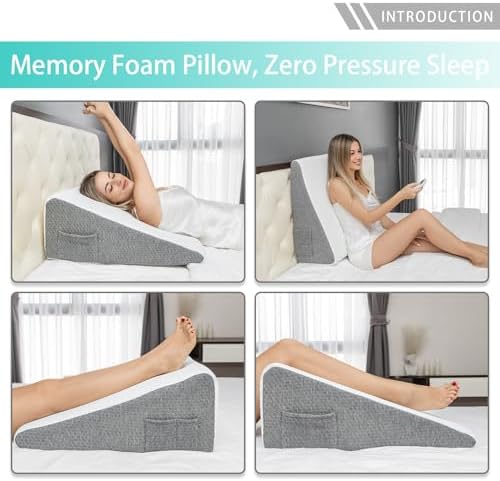 Wedge Pillow for Bed Acid Reflux Snoring Relief