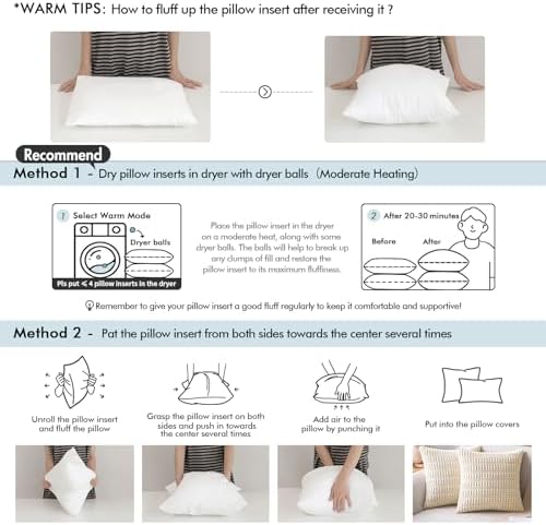 Memory Pillow for Sofa Bed with Microfiber Durable and Soft