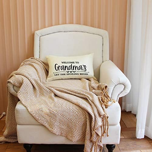 Grandmas Quote Farmhouse Pillow Covers
