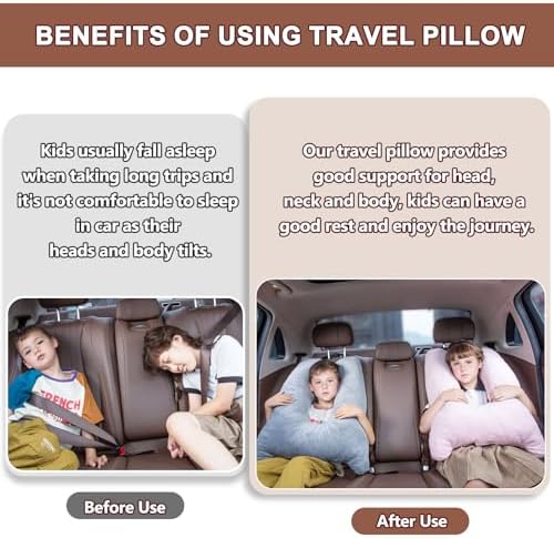 The MIDDLE One Travel Pillow for Kids and Adults