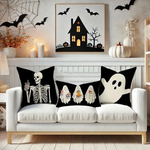 Cute Halloween Throw Pillow Covers for Home Decor